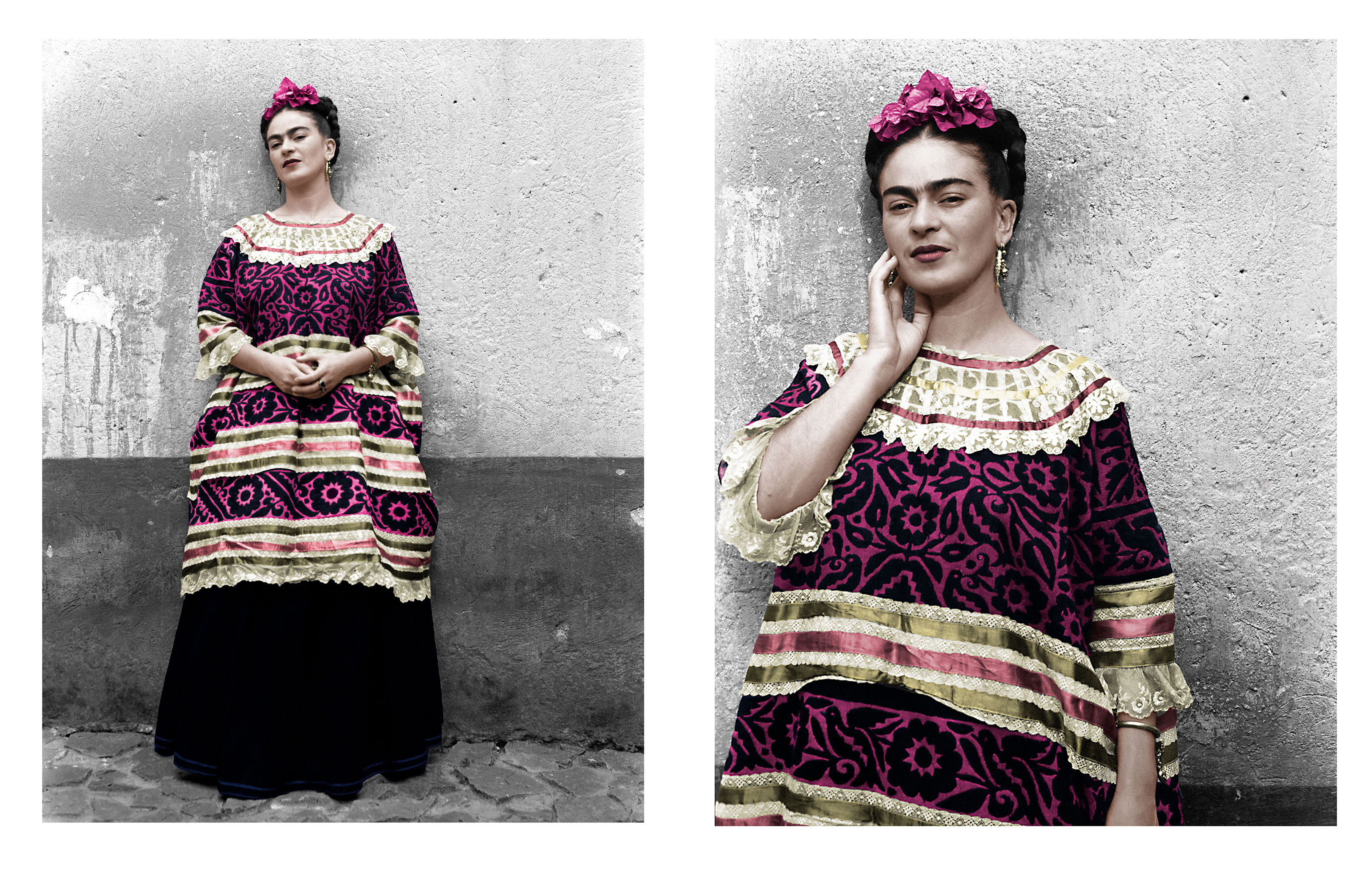 Frida Kahlo in the Blue House, Coyoacán, Mexico Leo Matiz portrait figurative color photography
