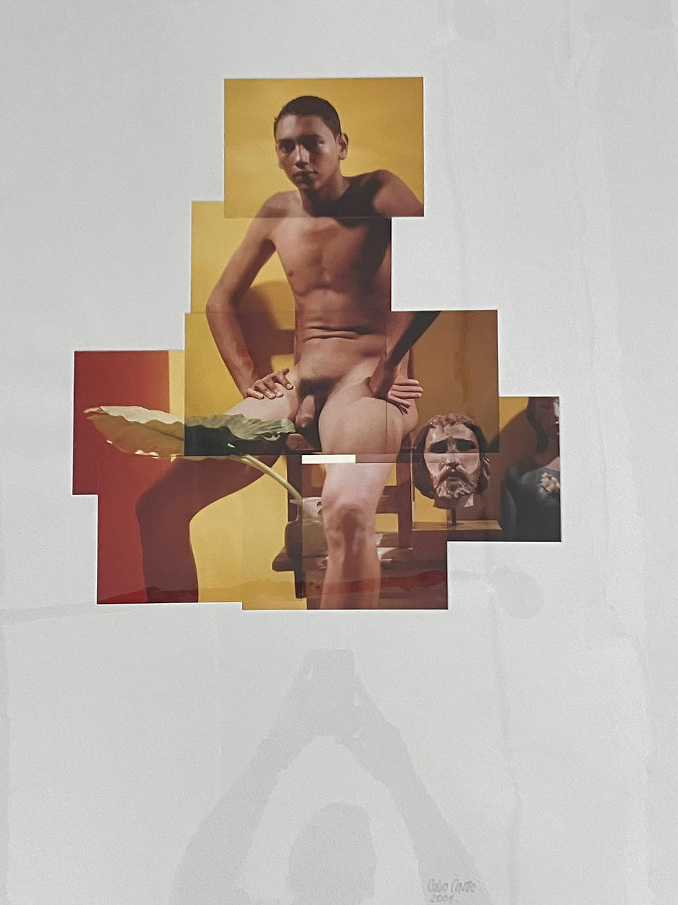 Thumbnail: Figurative nude photographic paper collage contemporary portrait
