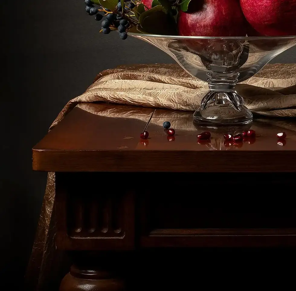 Thumbnail: Granadas II. From the bodegones series, Dora Franco, Still life, color Photography, contemporary art