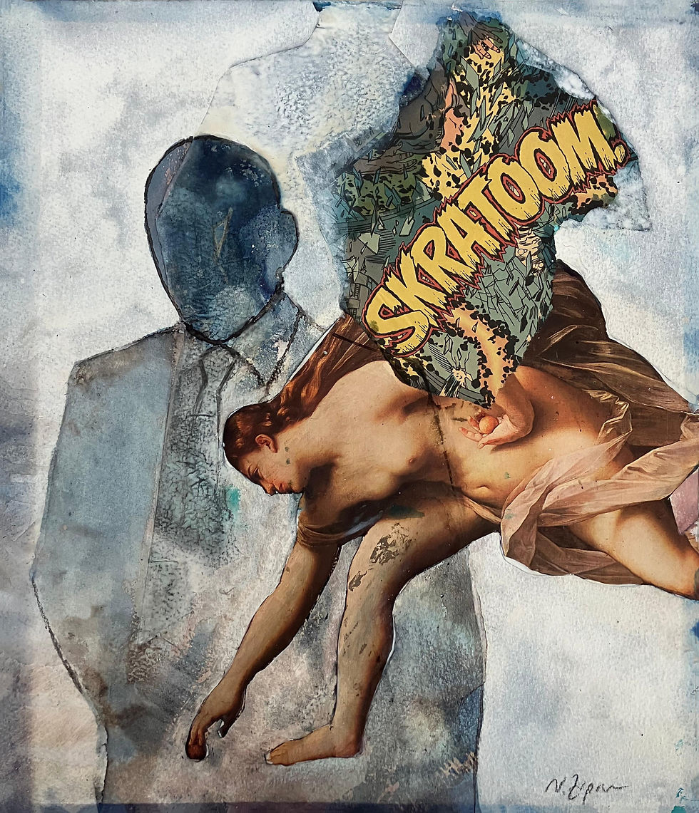 Natasha Zupan photography color abstract contemporary angels figuration suit contemporary