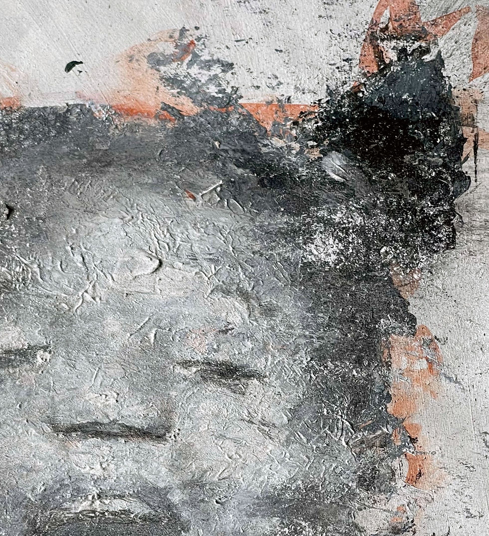 Thumbnail: Portrait, Oil and acrylic on paper figurative painting childrens child faces
