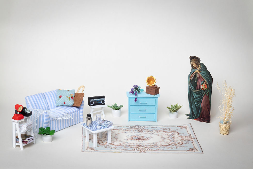 Renaissance Play House - Living Room, 2026 From The Renaissance Play House Series Archival pigment print on Hahnemühle pape