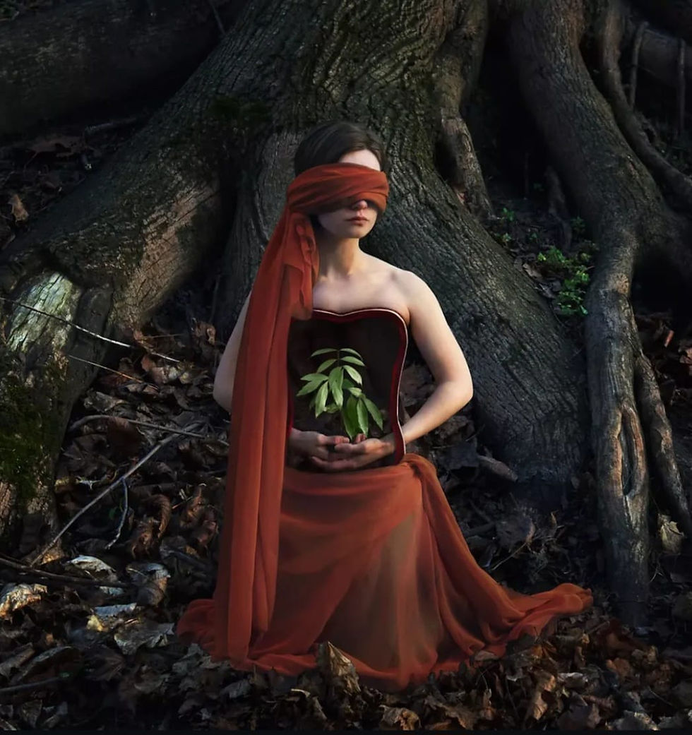 Michaela Haider Figurative Photography color Self-Portrait nature contemporary art