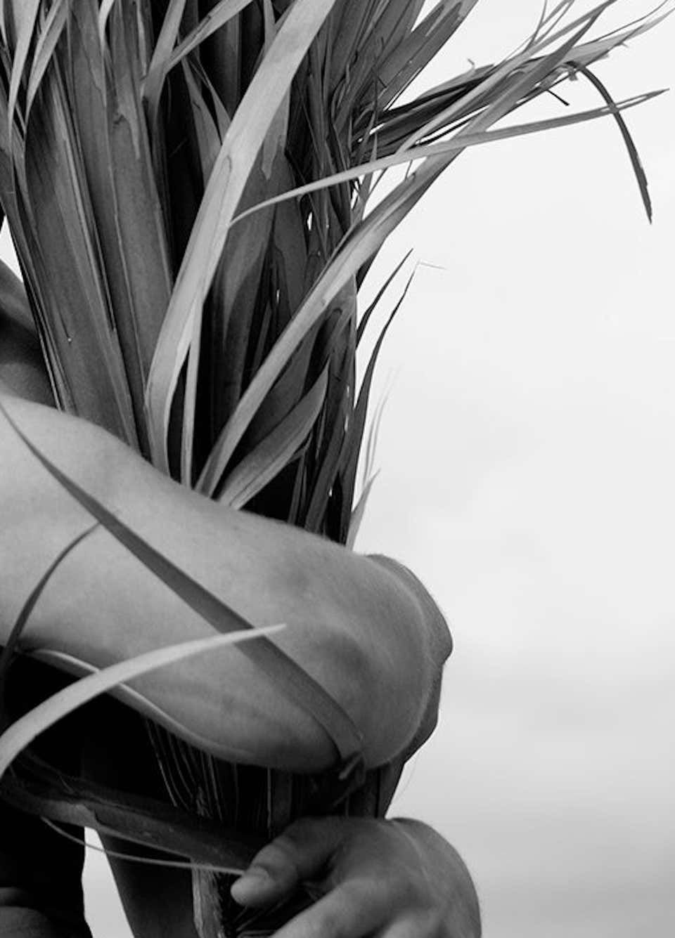 Thumbnail: Ricky Cohete black and white photography male figurative palm portrait
