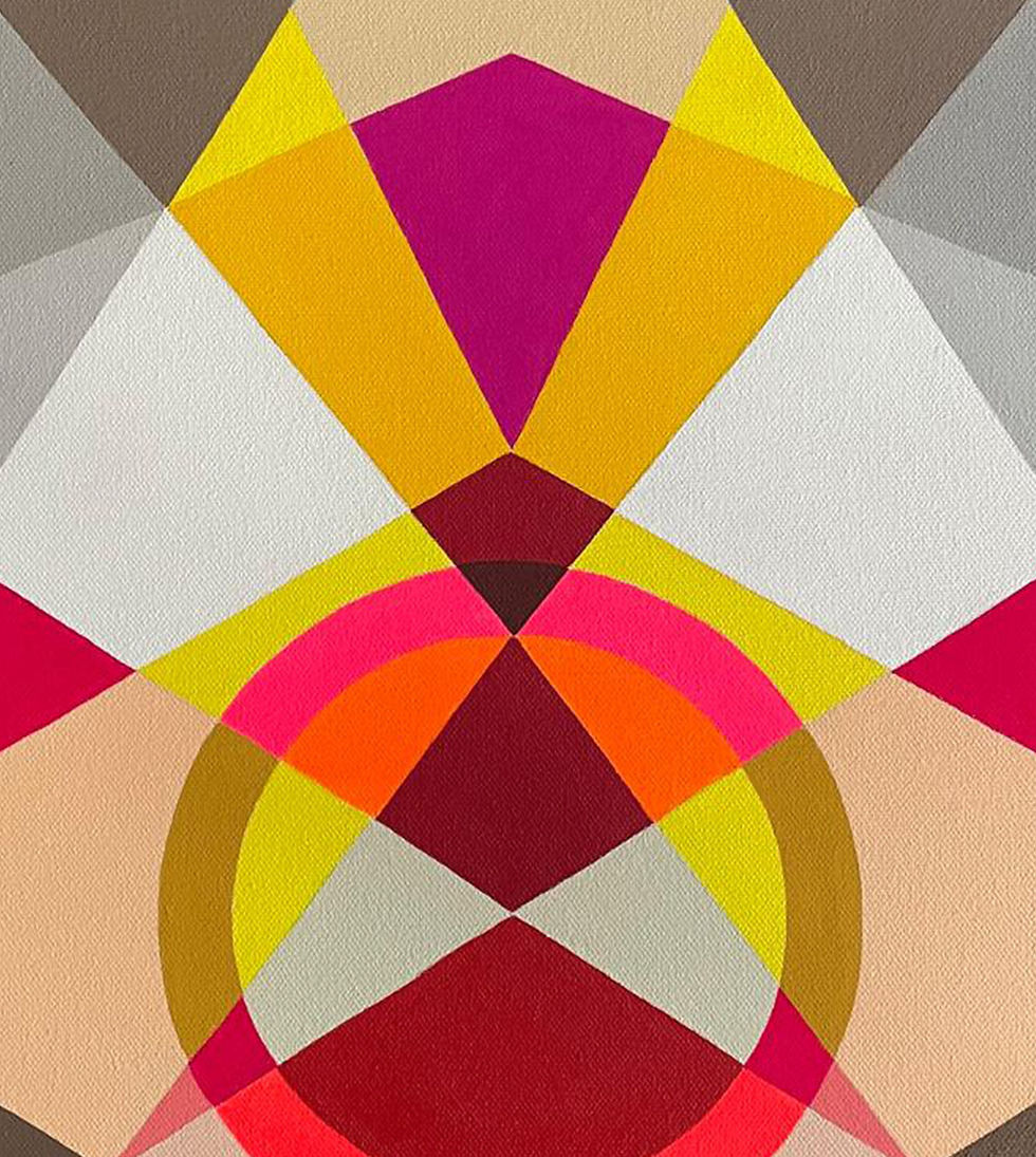 Thumbnail: Neerja Chandna Peters, Geometric Painting, Abstract, Circle, Mandala