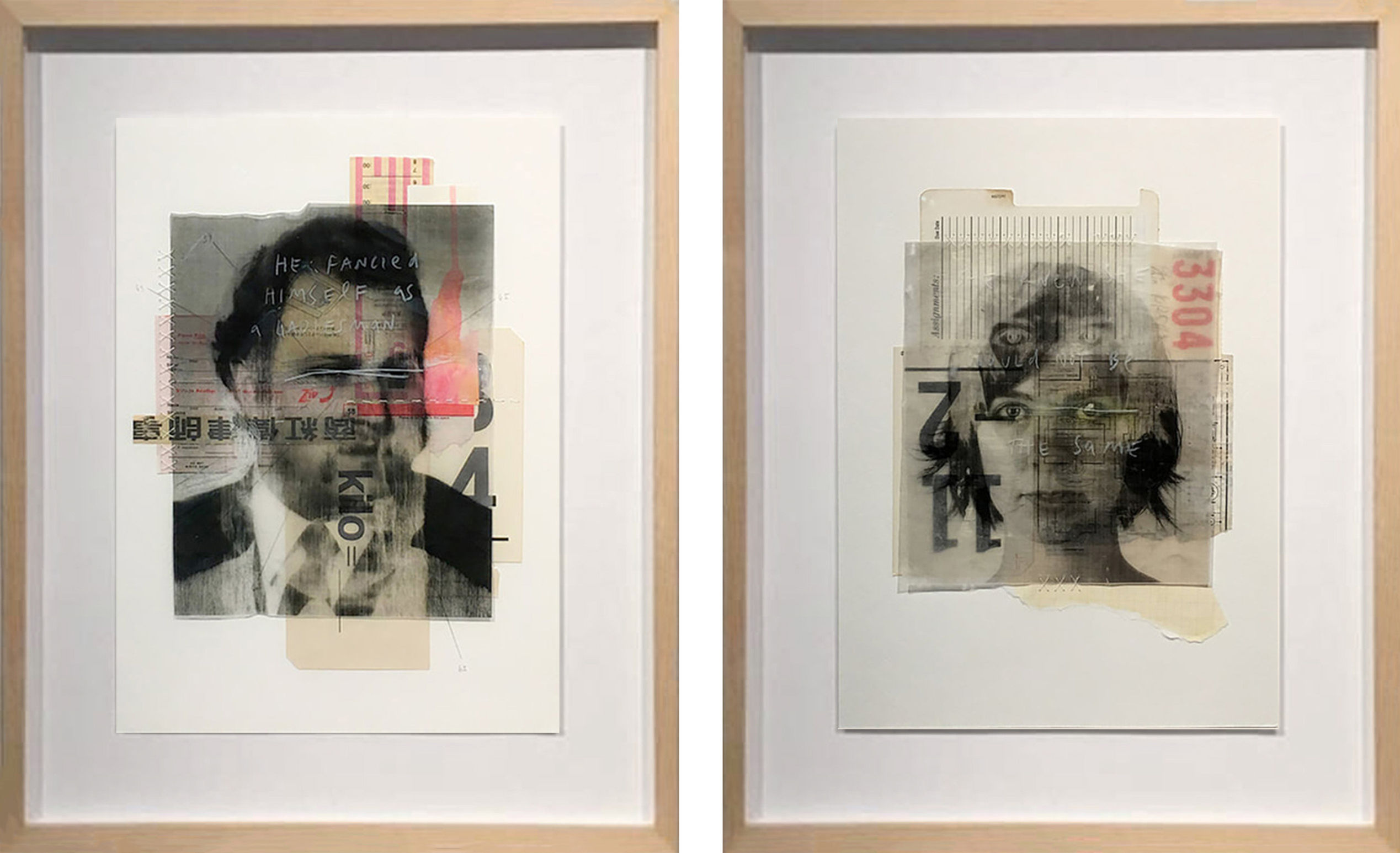 Diptych III, 2014 Mix media (Framed)  Roberto Fonfria mix media  abstract  contemporary