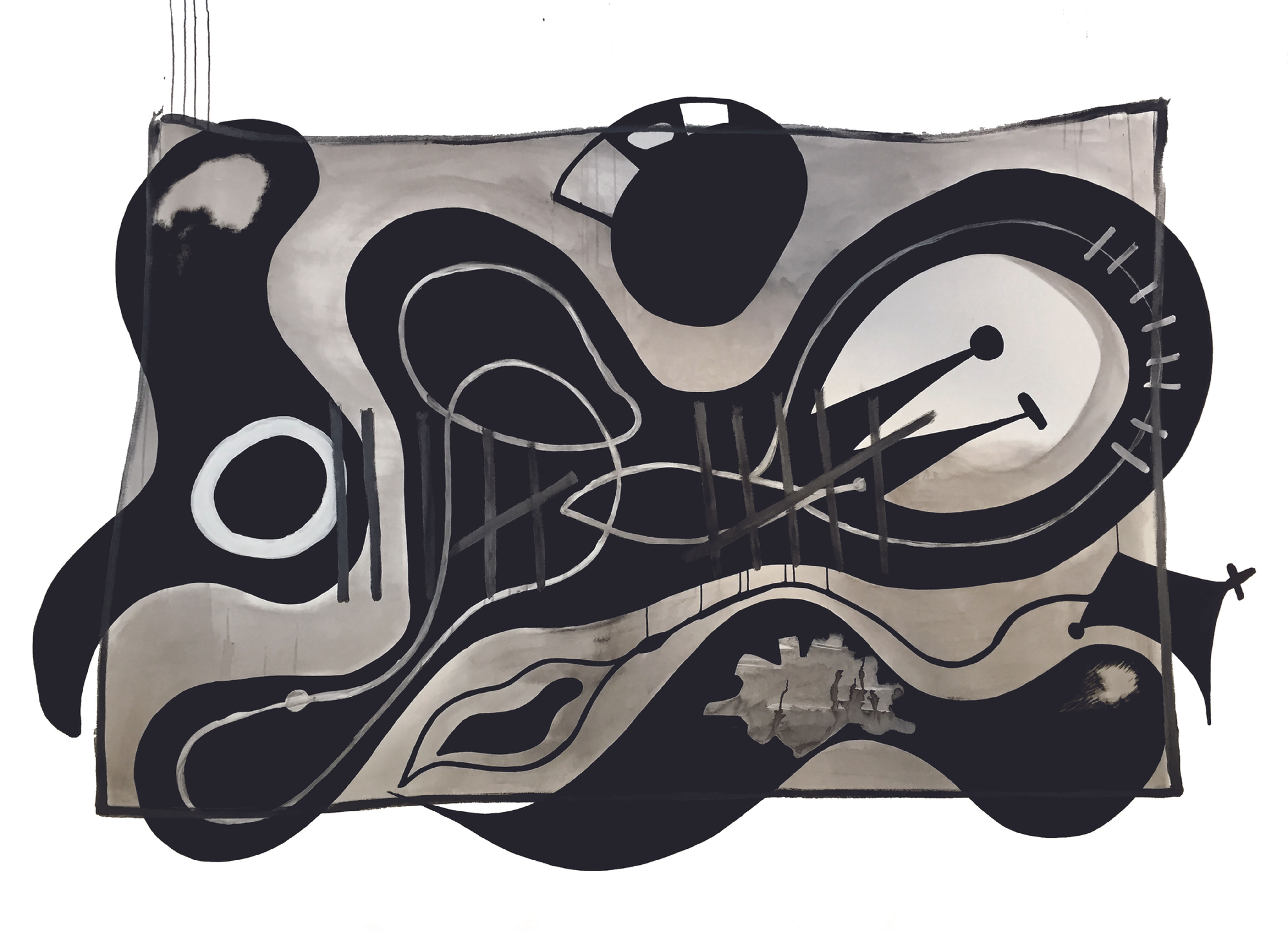 Alec Franco_Mixed media, acrylic paint and oil, on canvas_Abstract_Colors, contemporary art