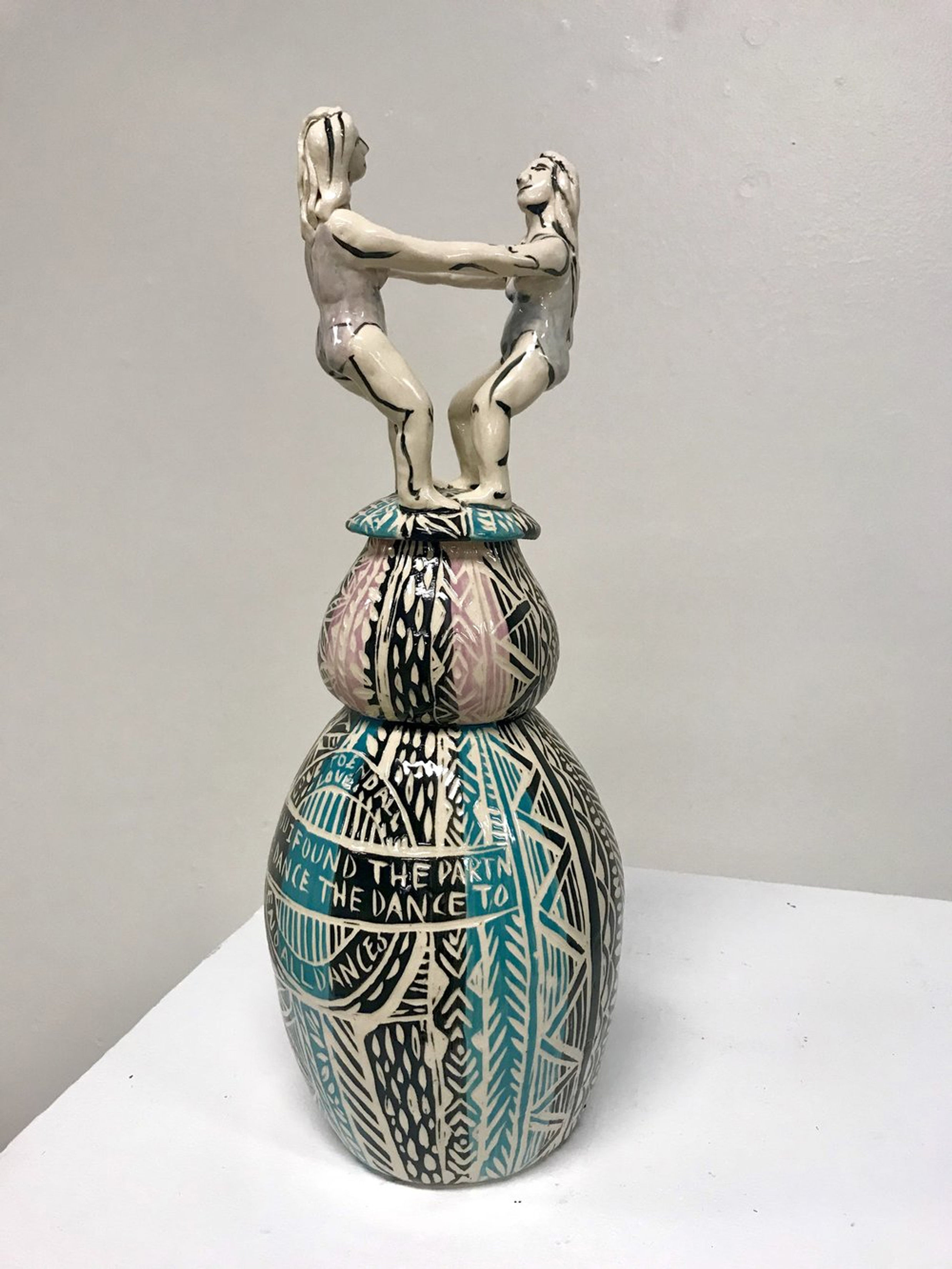The Dance alex hodge jar contemporary sculpture woman figurative
