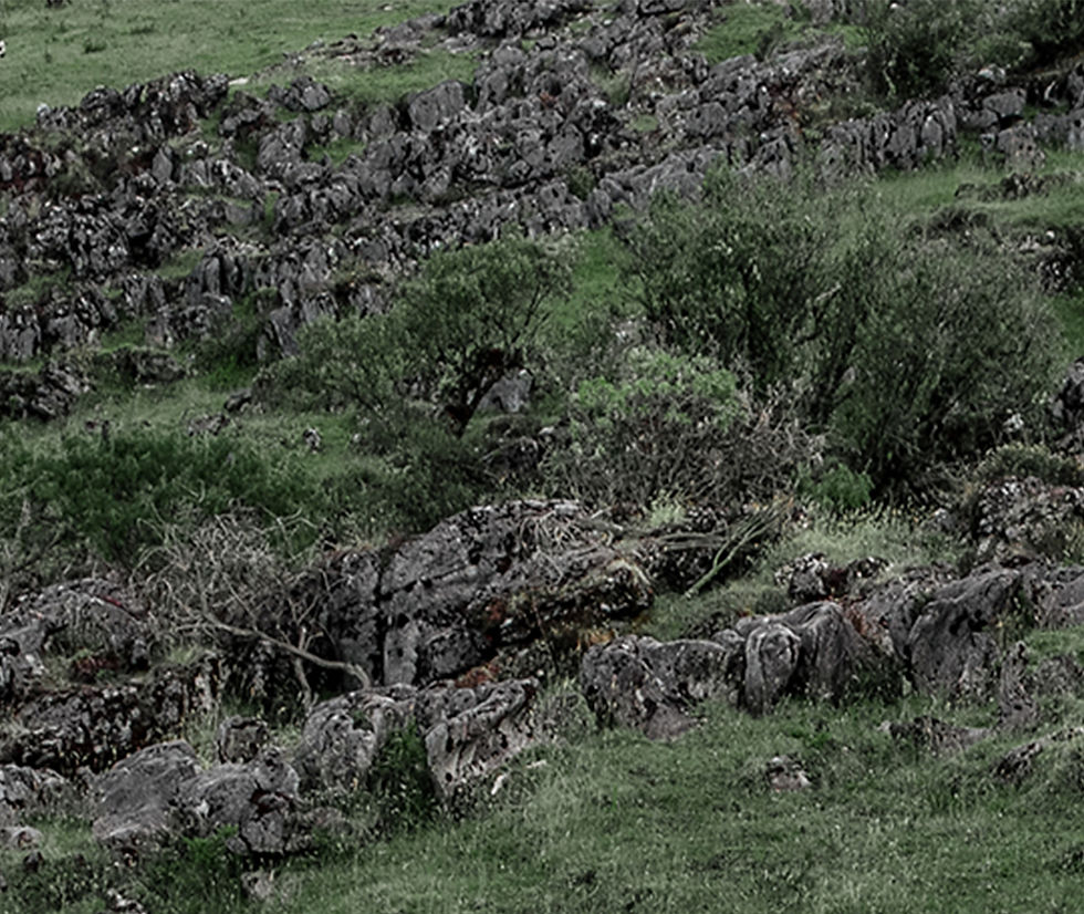 Thumbnail: Solitary nude figure in mountain environment, natural integration detail