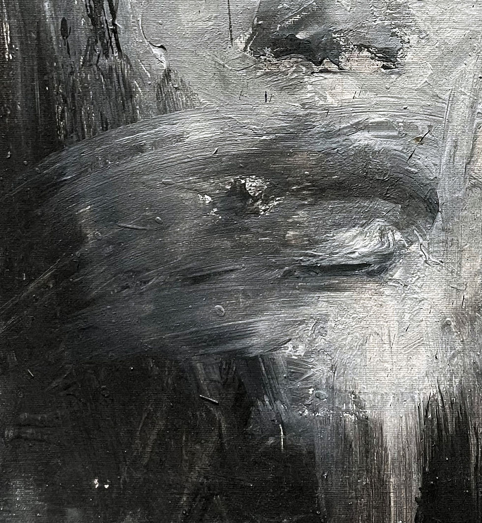 Thumbnail: Portrait, canvas, figurative, painting, Modern, Luigi Veggetti contemporary art
