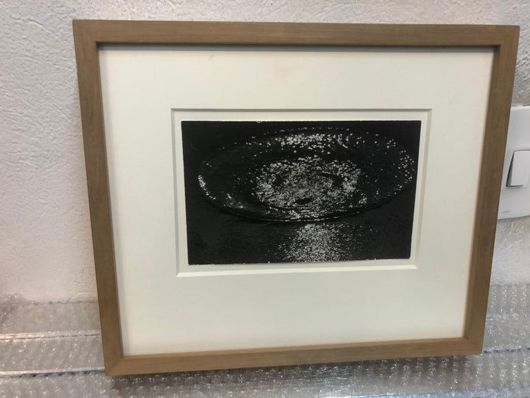 Thumbnail: Micro-view of the organic silver reflections and rich paper surface of the framed archival pigment print by Leo Matiz.