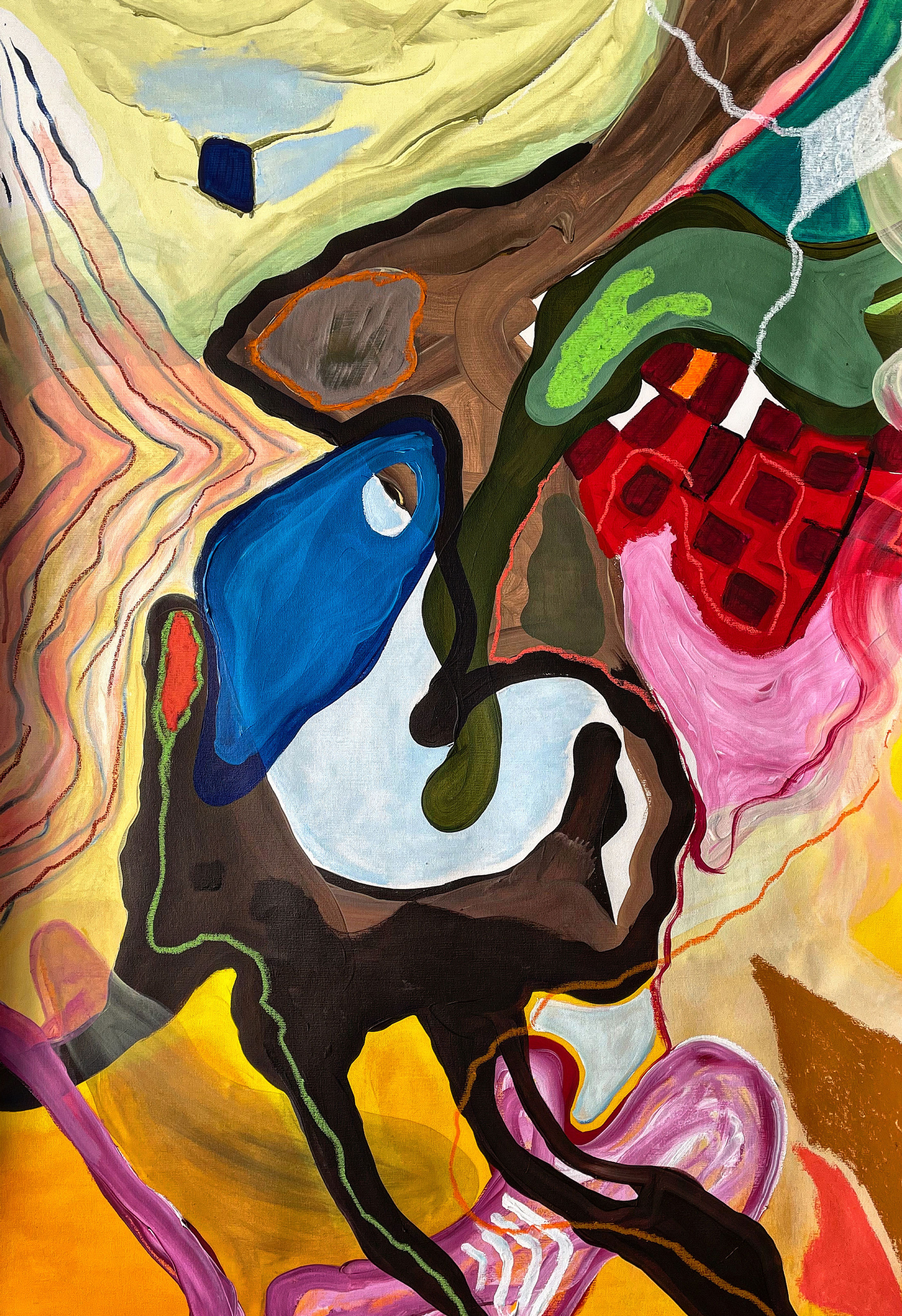 Alec Franco Mixed media on canvas Abstract Colors painting contemporary