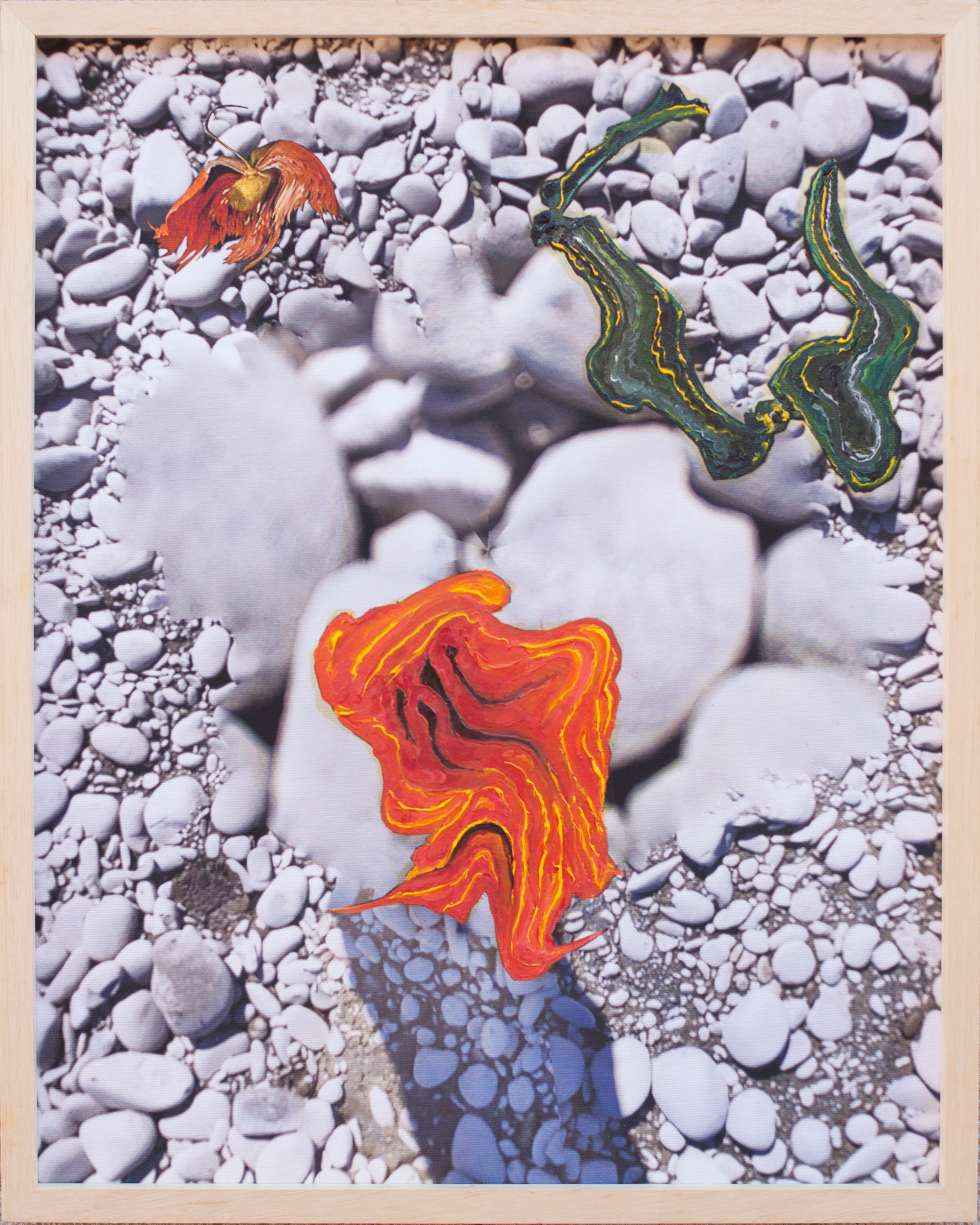 Untitled III. Painting Rodrigo Etem, nature, landscape, mixed media, Still life