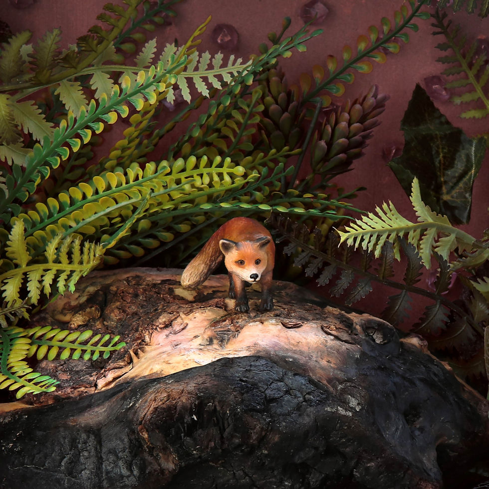 A Fox, Dubravka Lazić Color Photograph Still-life figurative toys animals contemporary art