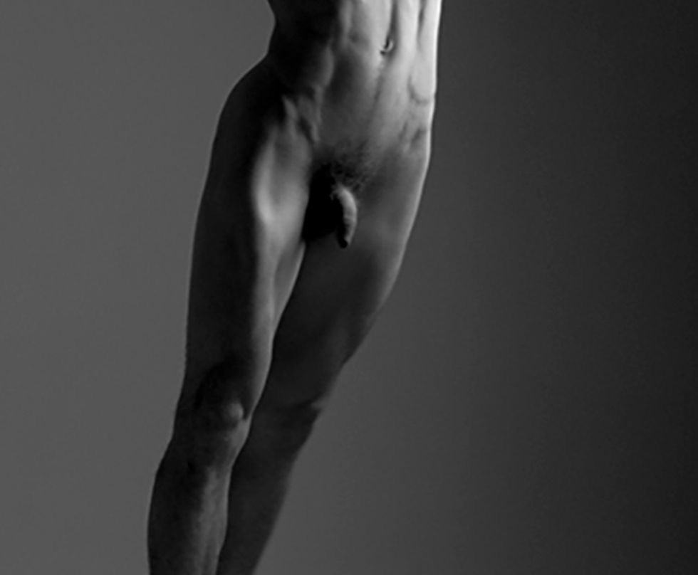Thumbnail: Ricky Cohete ballet Figurative nude black and white photography contemporary dancer
