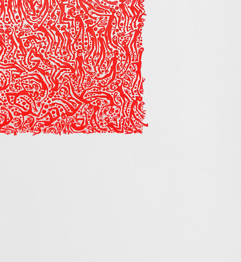 Thumbnail: Gouache paint on paper abstract color figurative Contemporary Pop Patterns