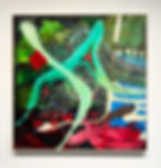 Laberintos, 2025 From The Nova Series Mixed media (Acrylic and oil pastel) on canvas
