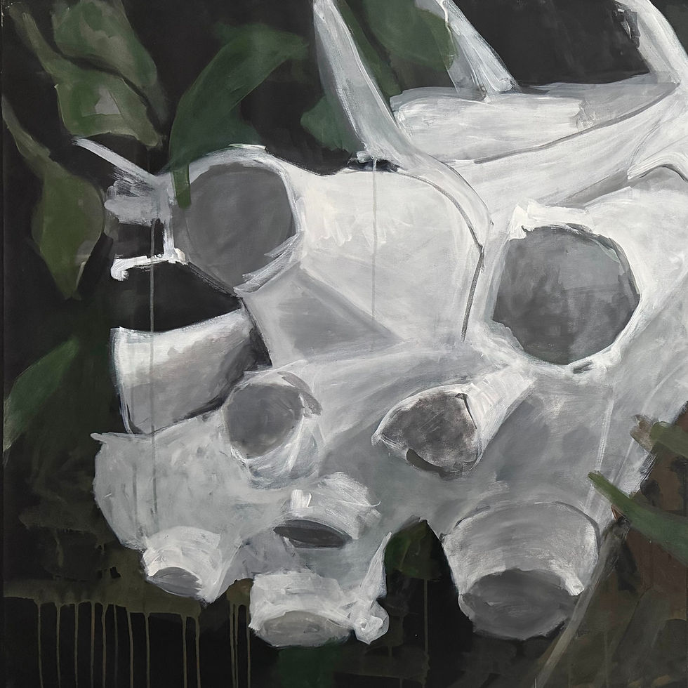 painting Unique Rita Alaoui abstract Landscape work on canvas Acrylic and oil stick on canvas contemporary art