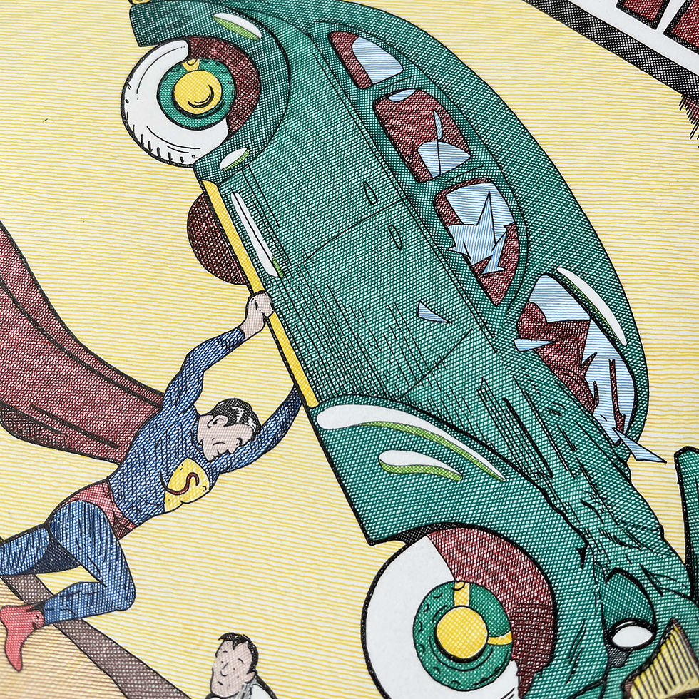 Thumbnail: Drawing on paper  figurative super heroe contemporary comics