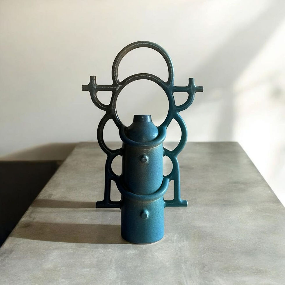 Thumbnail: Glazed white stoneware Sculptures Aniana Heras abstract contemporary art