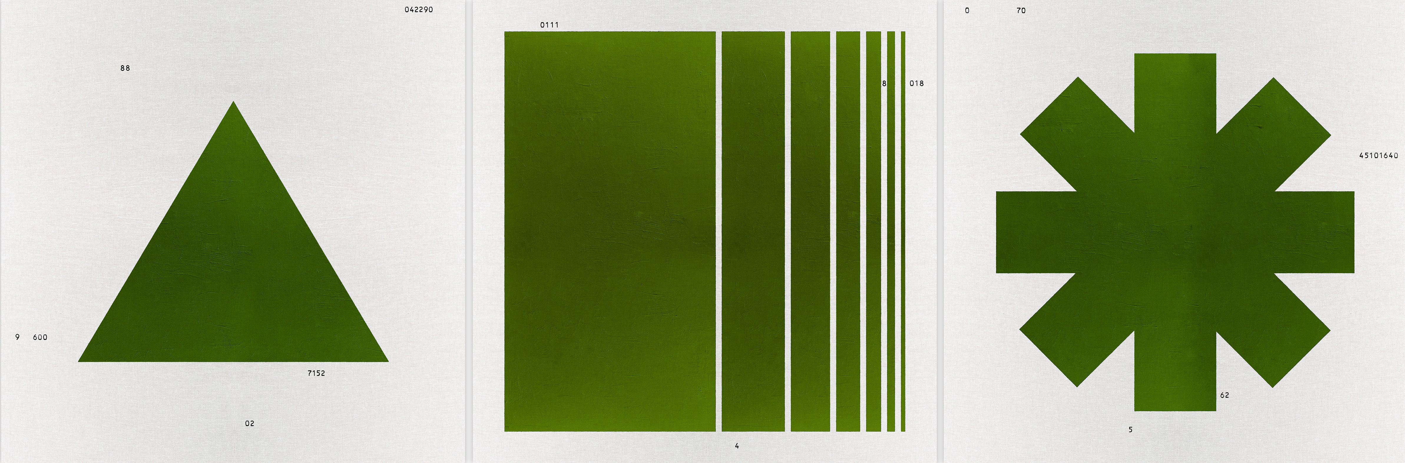 Ink and acrylic on canvas_painting abstract geometric mix media