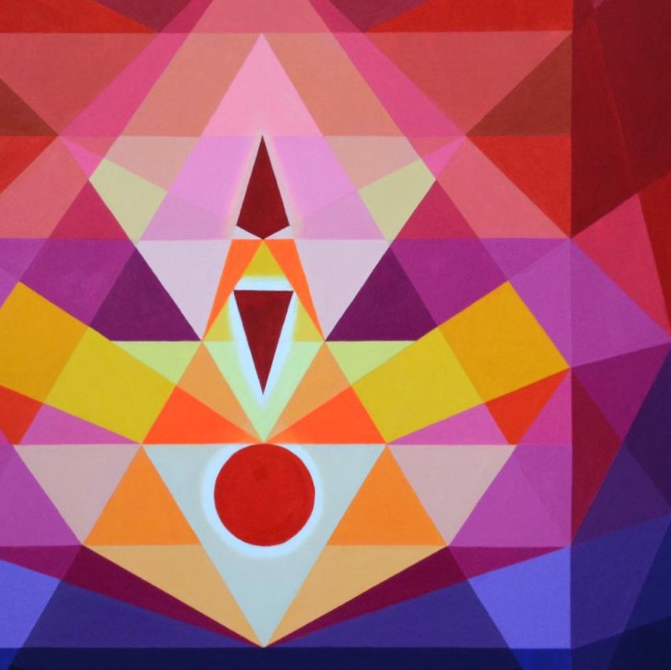 Thumbnail: Neerja Chandna Peters, Geometric Painting, Abstract, Circle, Mandala