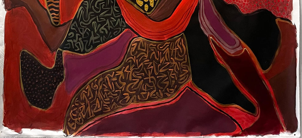 Thumbnail: Romanista Acrylic on canvas. Abstract painting geometric abstraction nature colors contemporary