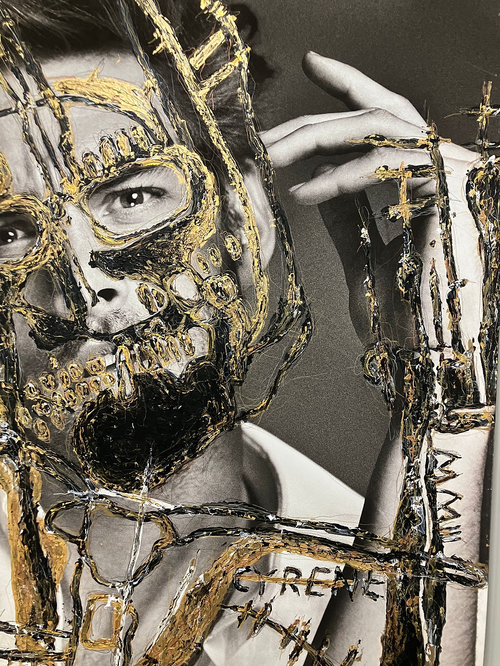 Thumbnail: Jon Kortajarena Photography on canvas Intervened  figurative, fashion, Hunter & Gatti, unique