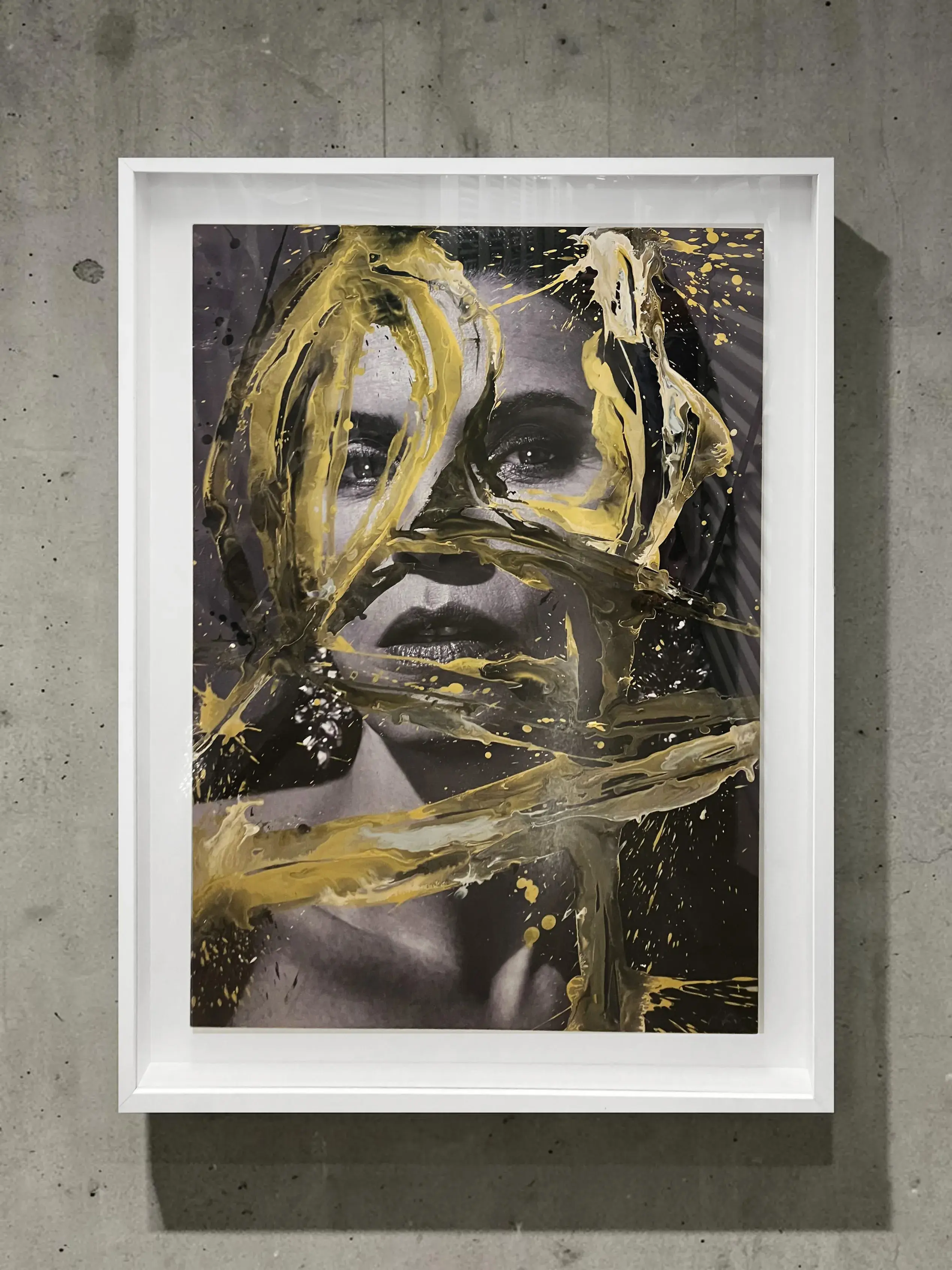 Julianna Margulies Hunter & Gatti photography contemporary mix media portrait figurative B&W