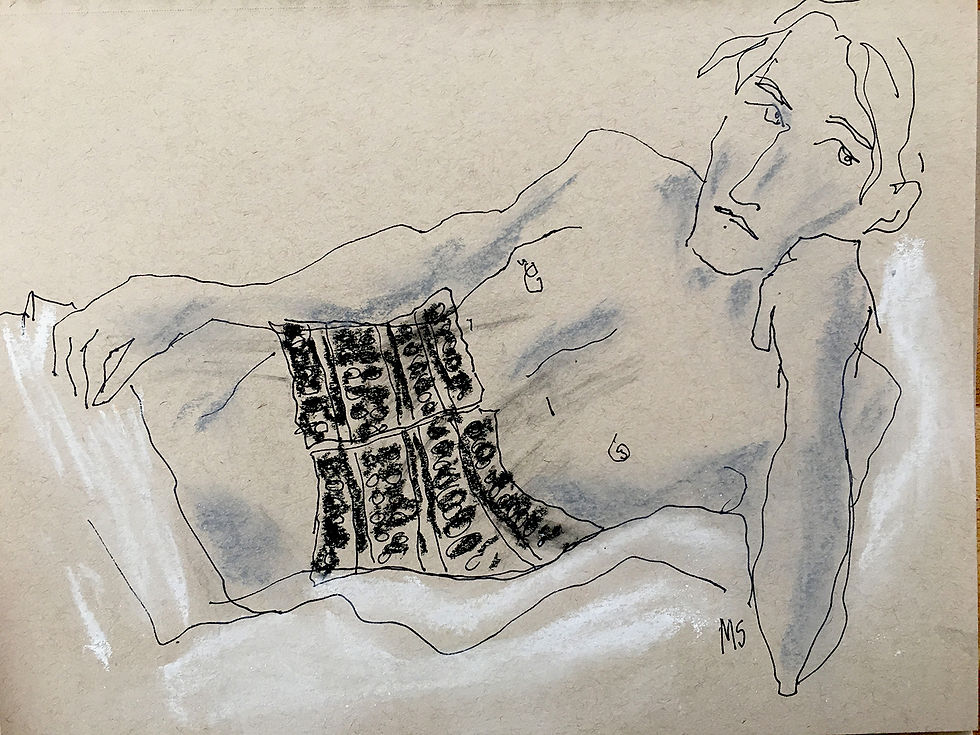 Manuel Santelices drawings works on paper fashion watercolors celebrities society design contemporary art