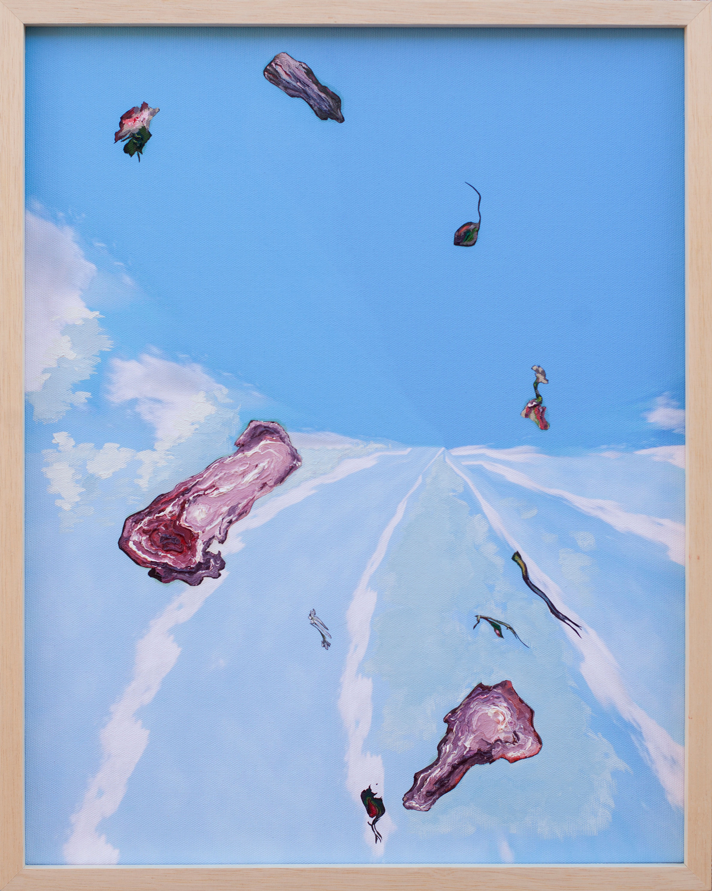 Untitled III. Painting Rodrigo Etem, nature, landscape, mixed media, Still life