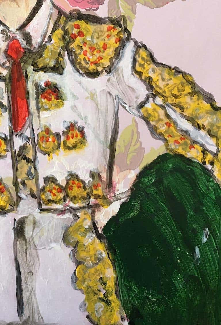 Thumbnail: Manuel Santelices drawings works on paper fashion watercolors celebrities society design