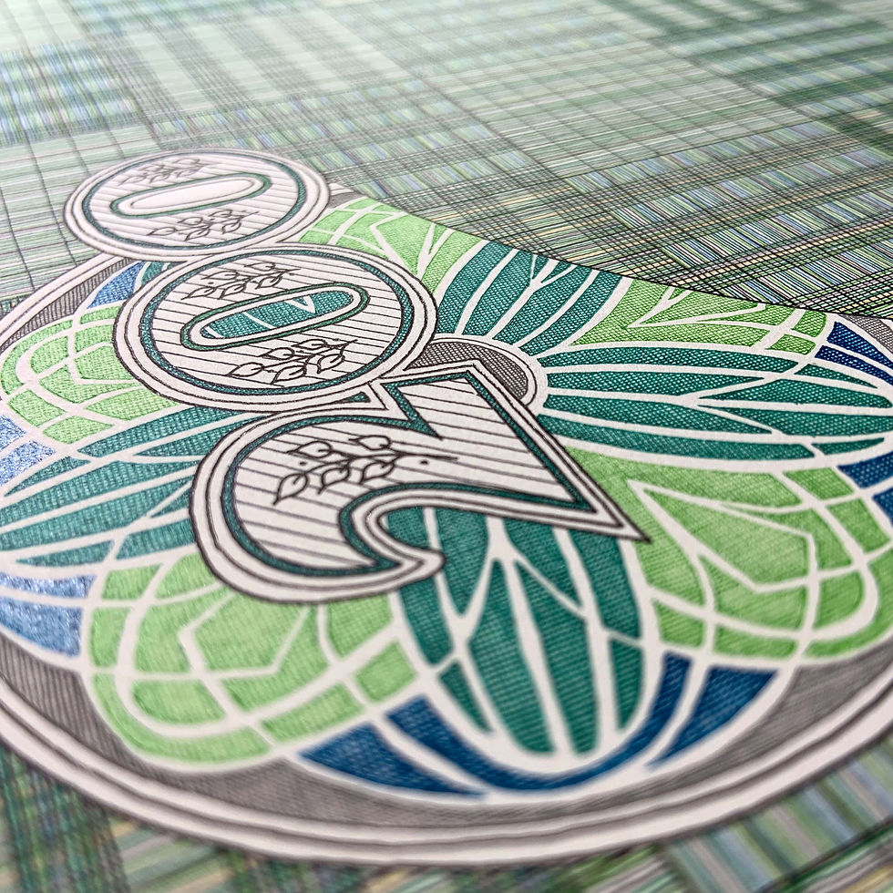Thumbnail: Rodrigo Spinel, works on paper, one of a kind, color mix media drawings contemporary