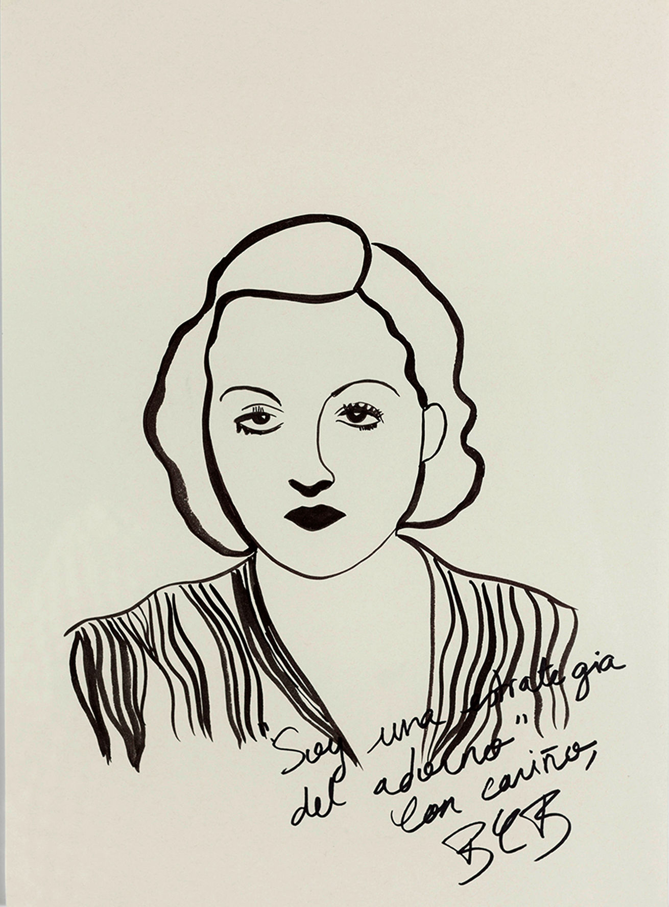 Tallulah Bankhead, 2016 Paloma Castello works on paper mix media portraits