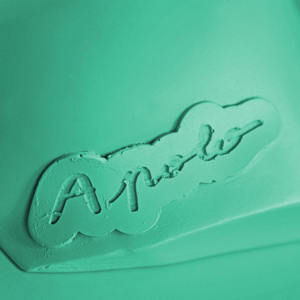 Thumbnail: Apollo bust in bold green finish, pop chromatic classical revitalization