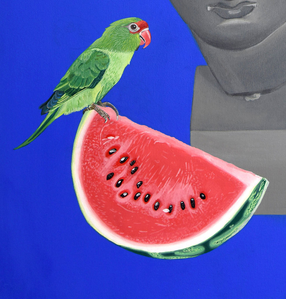 Thumbnail: Paloma Castello Paintings figuratuve nature mythology Acrylic on canvas Contemporary art