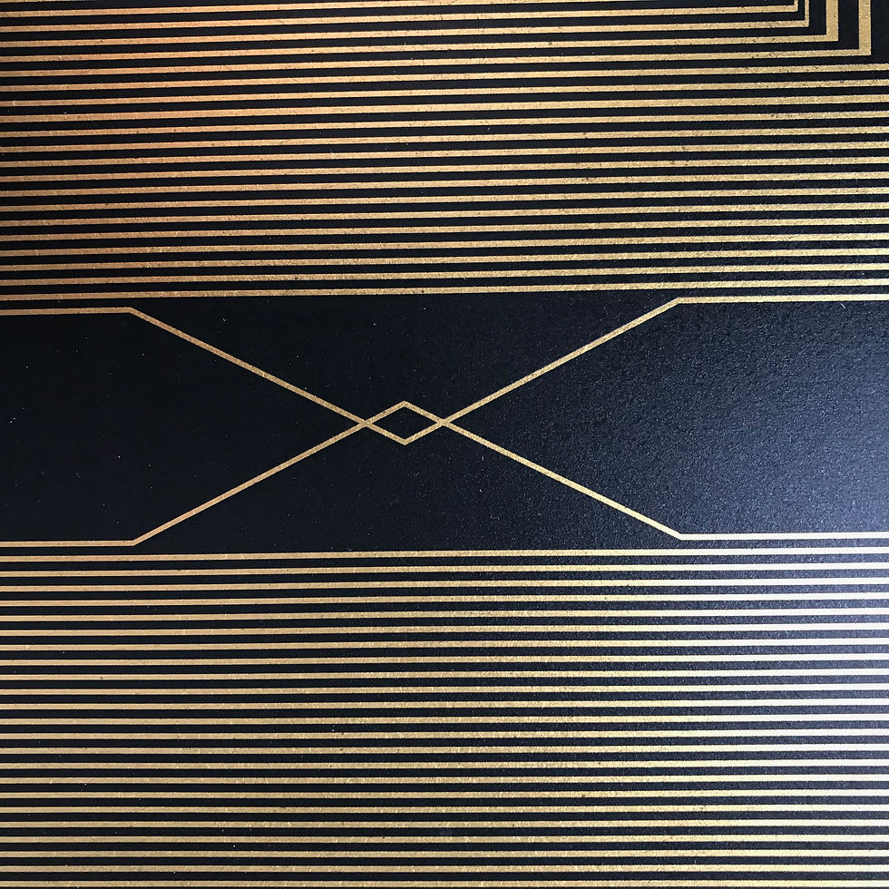 Thumbnail: Untitled 26, 2019  Francisco Larios Osuna Lacquer, Acrylic, Oil and Gold Leaf on MDF _painting abstract contemporary