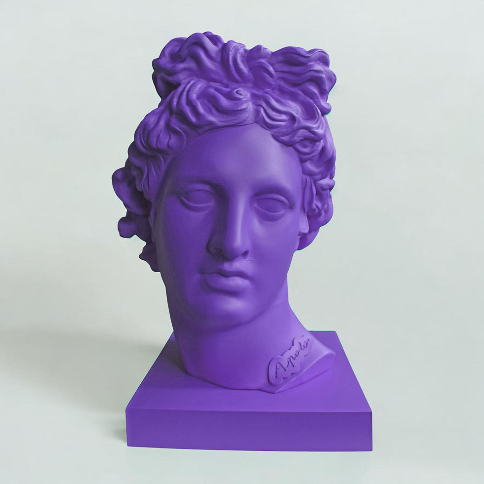 apolo sculpture figurative portrait paloma castello contemporary head