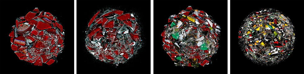 From the series "The Broken Planet", Set of Four, 2020 photography color still life