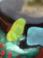 Circuito_ Alec franco_Mixed media, acrylic paint and oil, on black canvas_Abstract art_colors