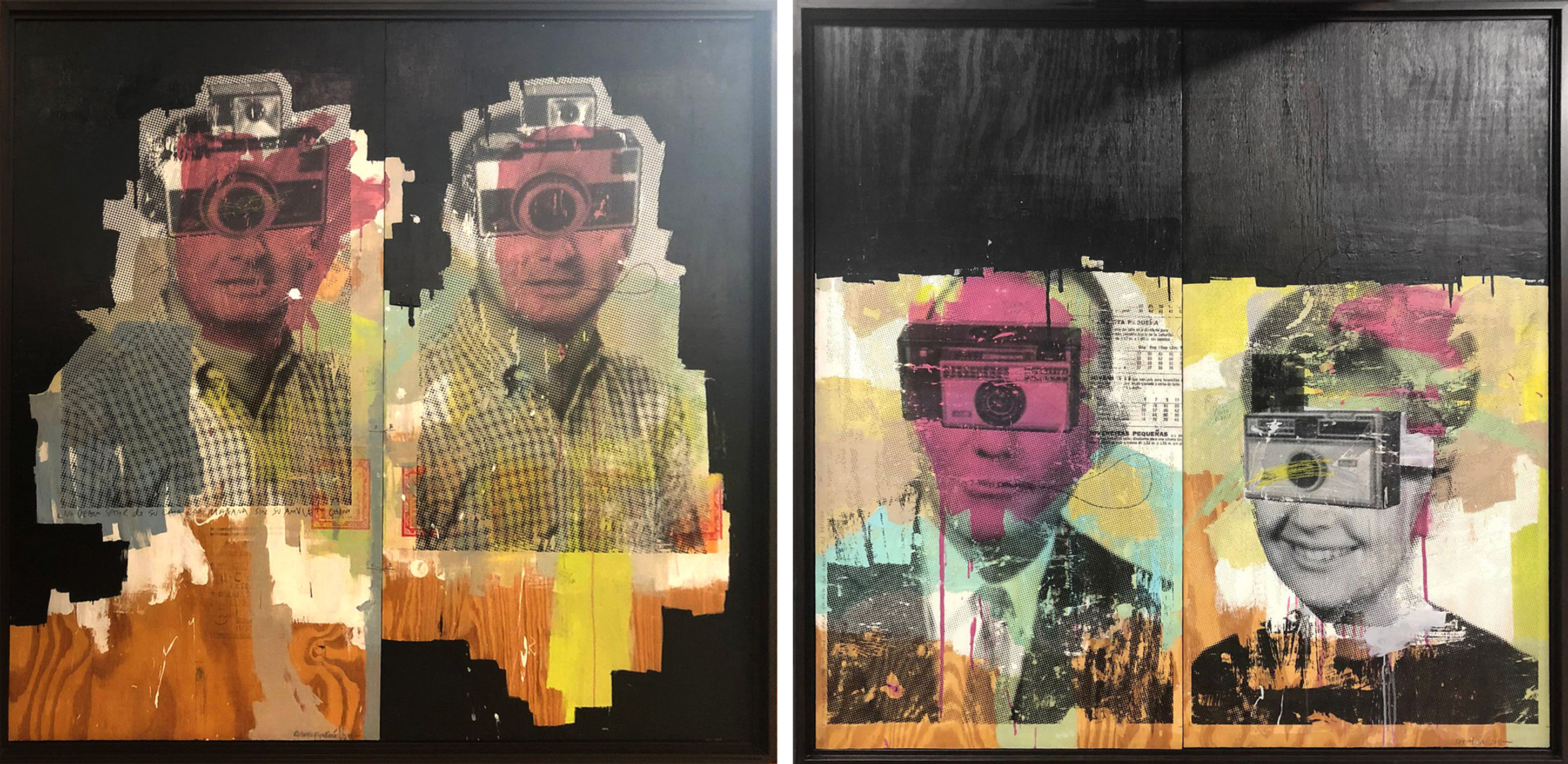 Roberto Fonfria mix media  abstract  contemporary figurative