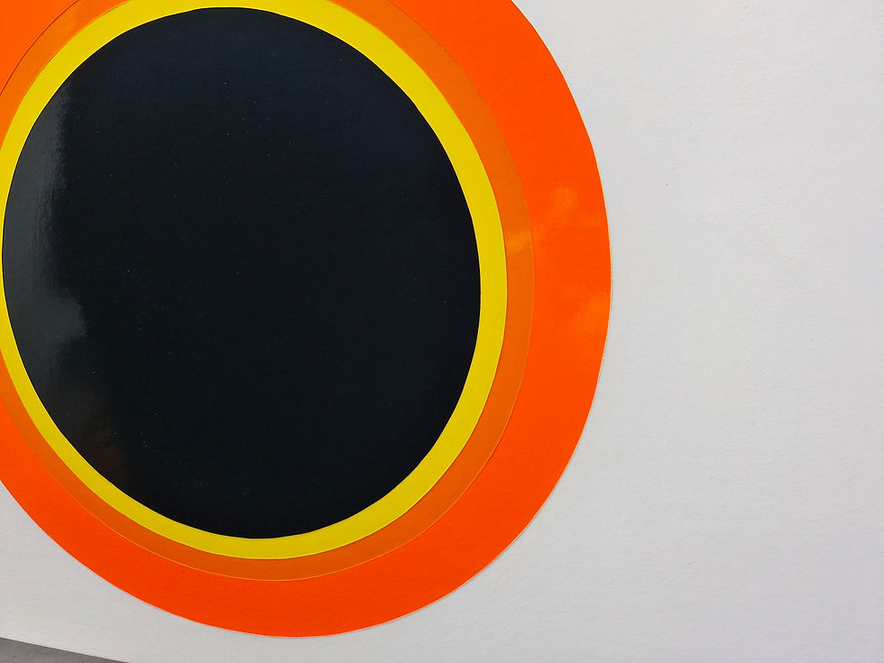 Thumbnail: Fredy Saul Serrano Mixed Media Contemporary abstract painting geometric colors