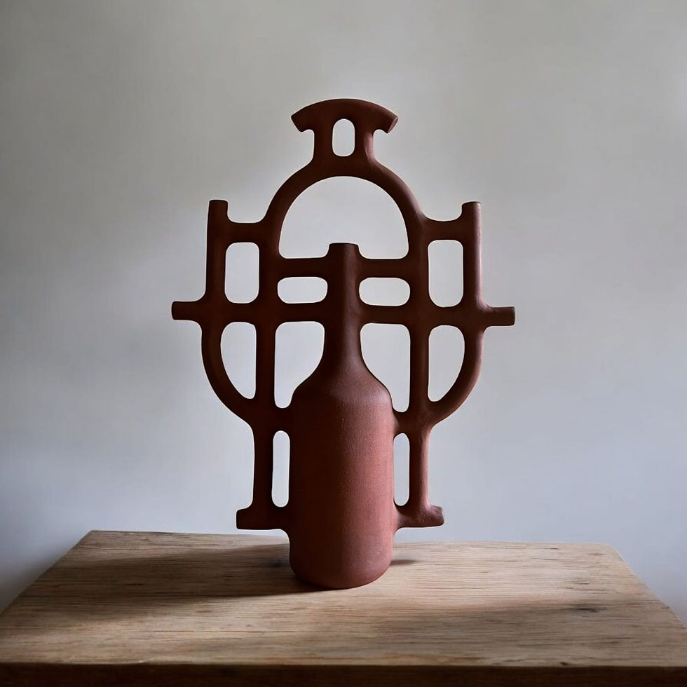 Thumbnail: Sculptures Aniana Heras Red stoneware handmade abstract contemporary art