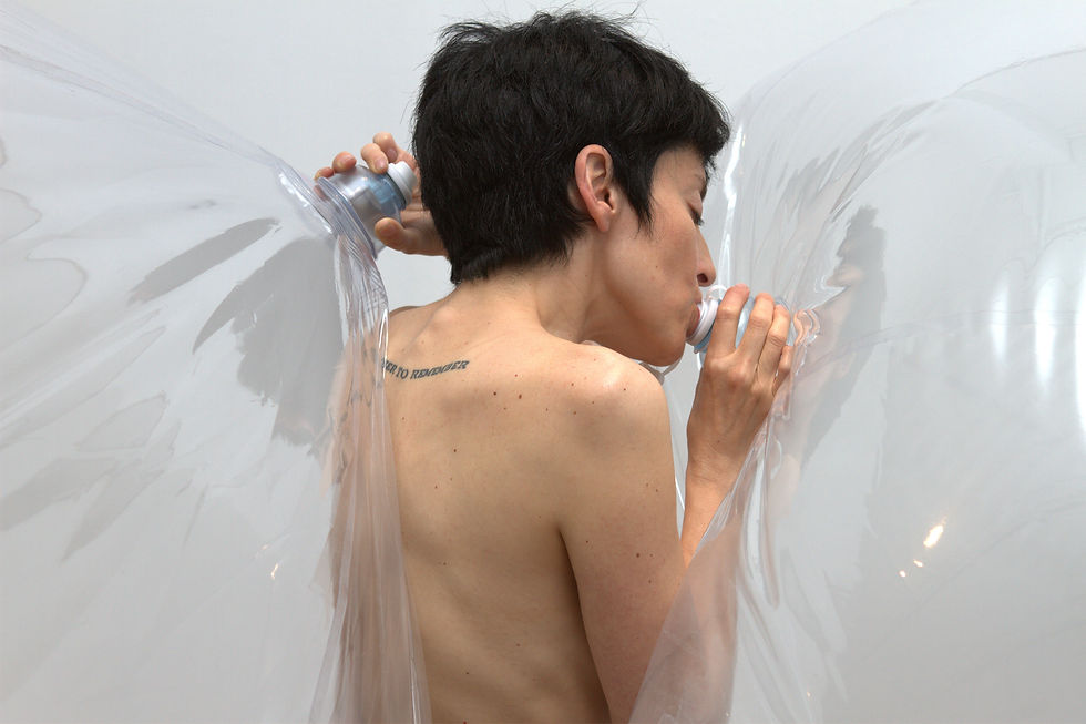Thumbnail: The Kiss set. Self Nude Portrait Color Photograph, Framed. 2012_Maria José Arjona
