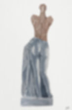 Drawing.Figurative, color abstract, cute, Watercolor on cardboard