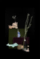 Untitled #3. From the series "There is an ocean in my glass"_Ying Chen_2020_photography_still life_Color abstract_flowers