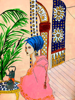 Lisa Fonssagrives in Marrakech, Photographed by Irving Penn