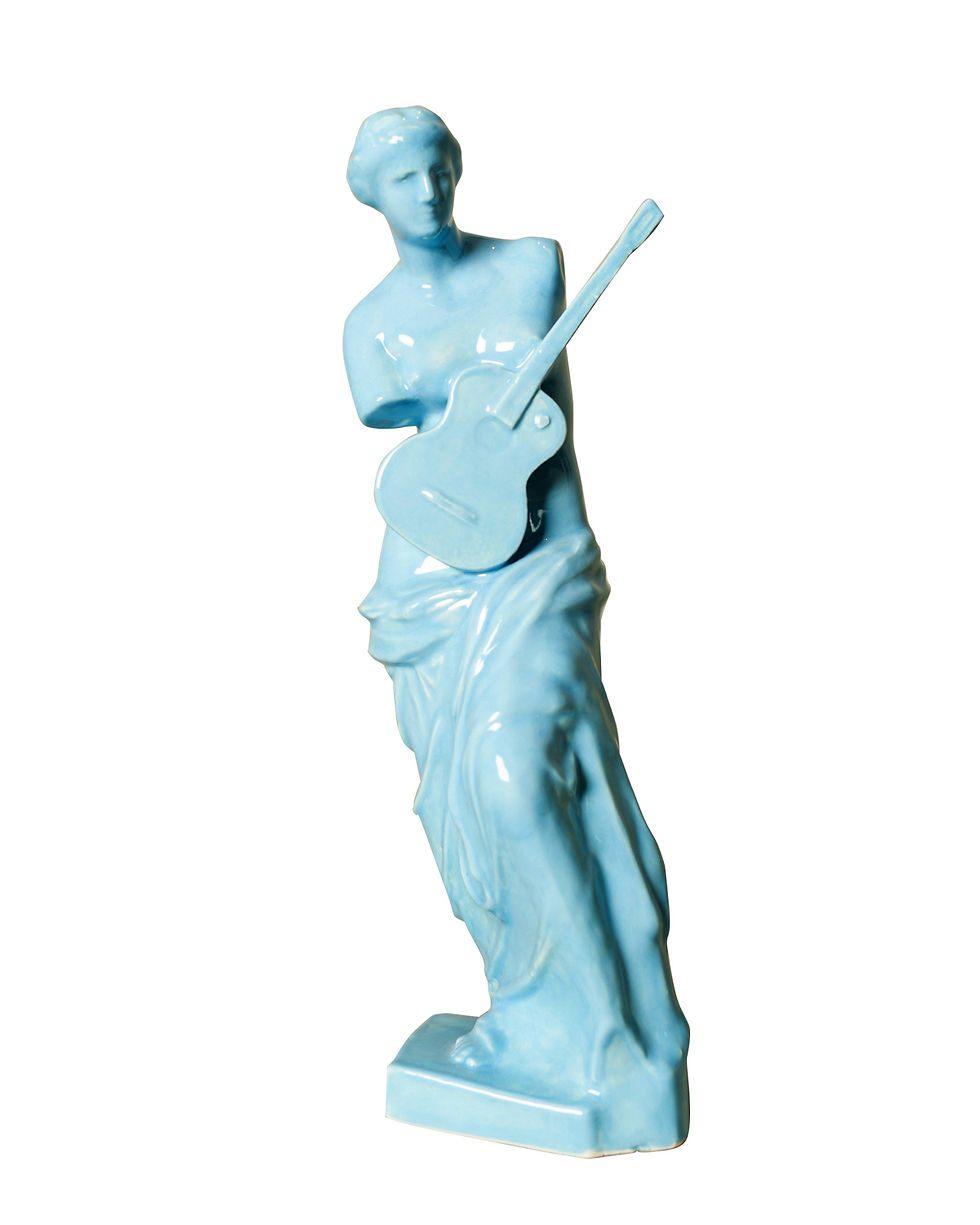 Country Venus, 2023  From the series Venus Nostalgia  Hand glazed ceramic figurative sculpture