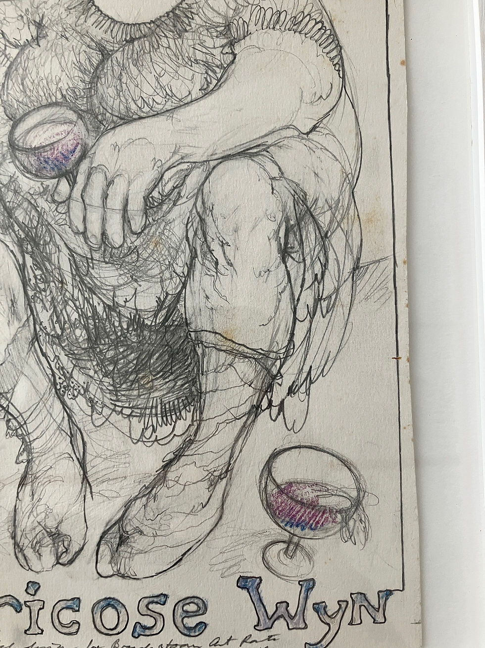 Thumbnail: works on paper, pencil on paper, figurative, drawing, human