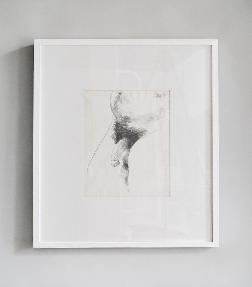 works on paper, Graphite on ight cardboard, nude, figurative, drawing